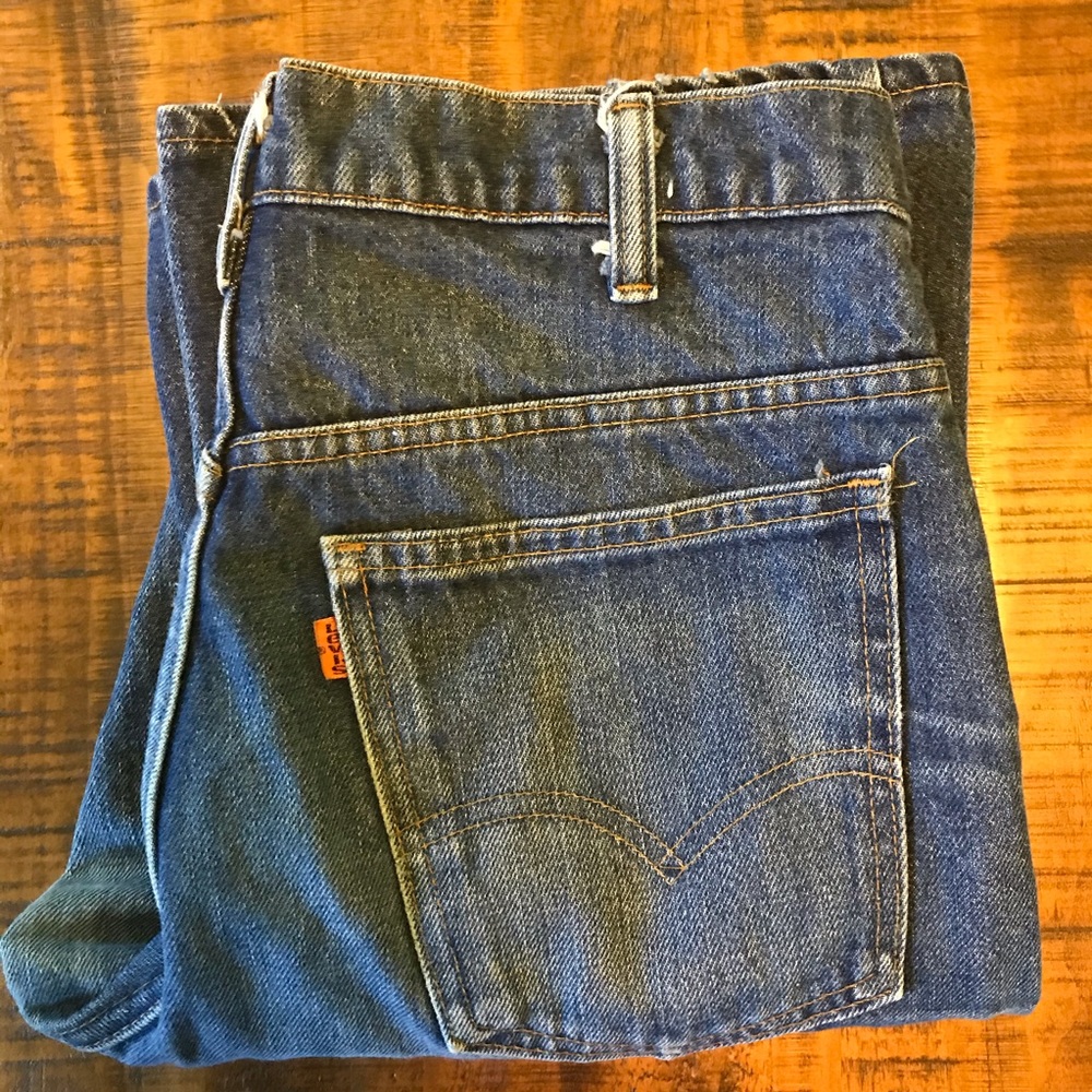 1980 Vintage Levi’s orange tab bootcut jeans